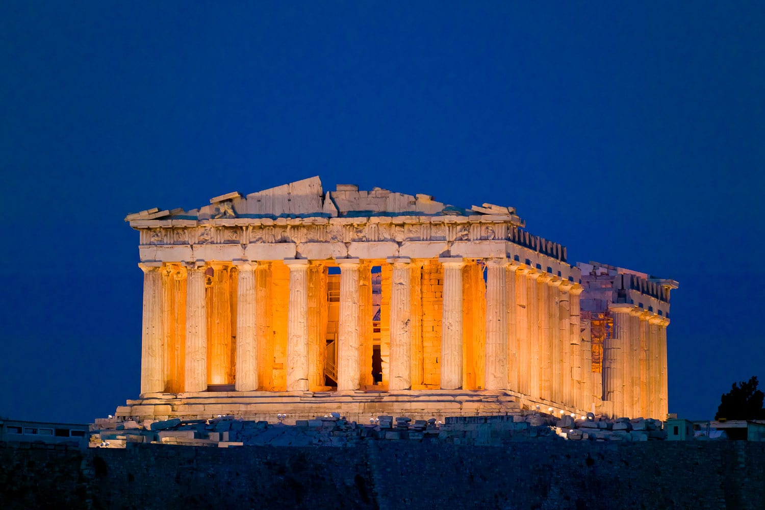 معبد البارثينون باليونان