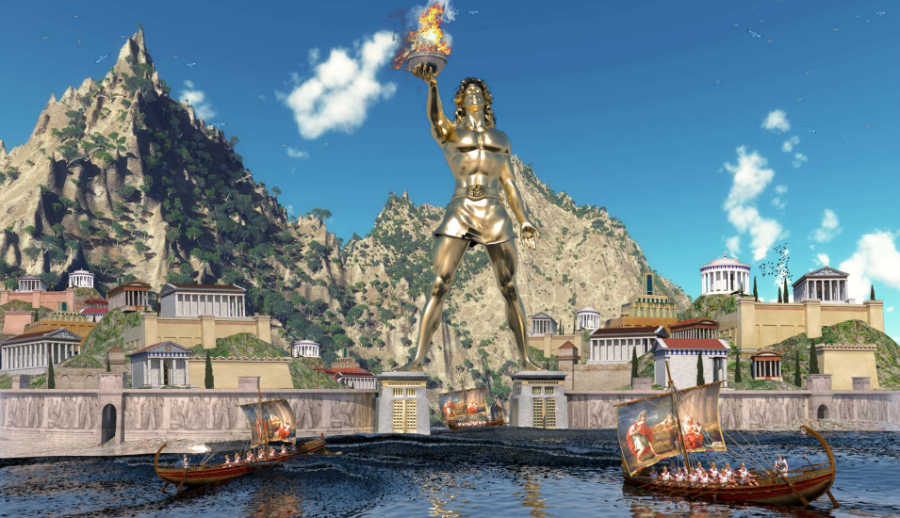 تمثال رودس من عجائب الدنيا السبعة القديمة