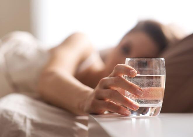 فوائد الماء قبل النوم