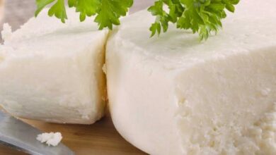 السعرات الحرارية في الجبنة البيضاء